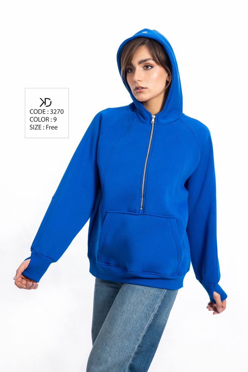 هودی رگلان پیش زیپدار دورس ترک کد 3270